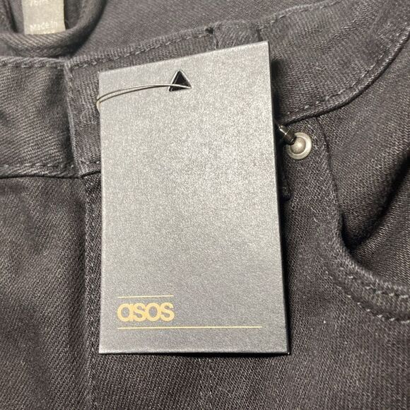 ASOS NWT denim black shorts W30 - Picture 3 of 6
